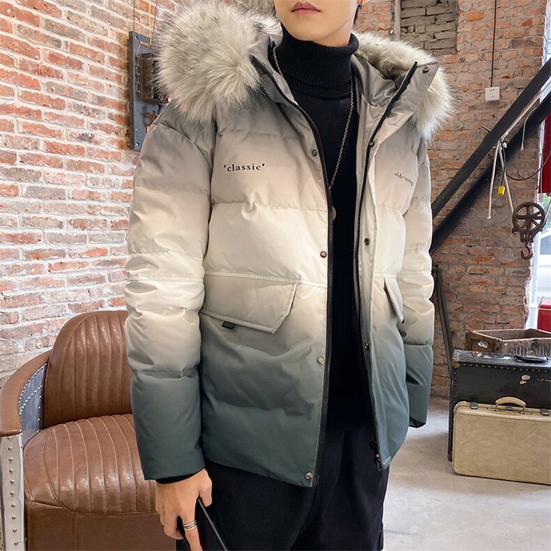 男士羽绒服2020冬季新款潮流短款渐变潮牌DS620T,男装羽绒服,电商A102