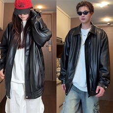秋季新款皮衣Q2499-TP5588青少年痞帅防风休闲宽松夹克外套，男装夹克，电商A102