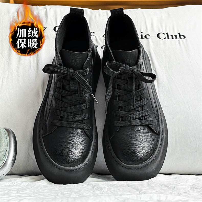 X4409-165高帮板鞋2024秋冬厚底马丁靴户外休闲工装靴，男鞋靴子，星座1407-3