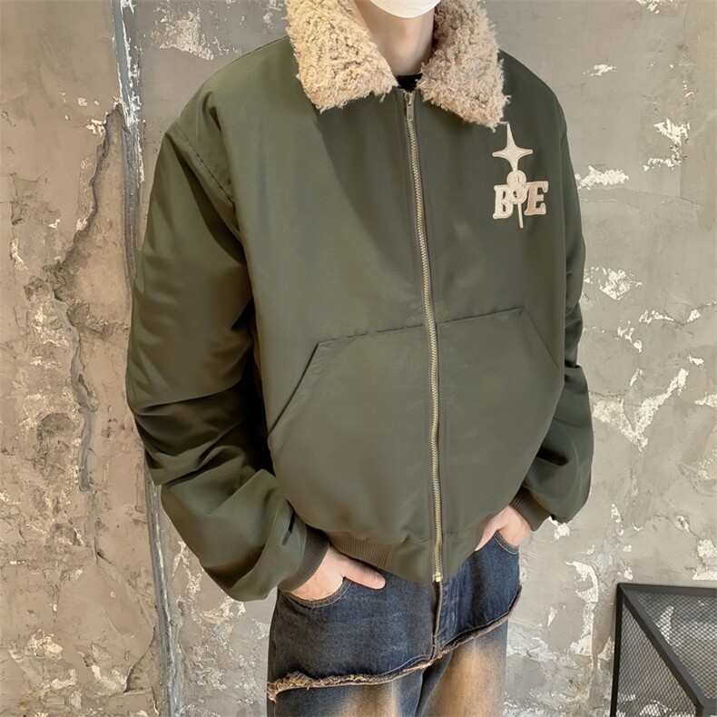 新款冬季时尚百搭宽松棉服外套M052-P80,男装夹克,星座308B-2