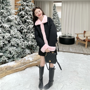 新款！冬装环保皮草两面穿派克服皮毛一体2C133-8985-P225-K328图片