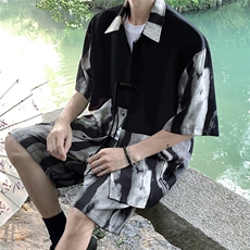 新中式套装TZ77797特P51衬衫CS77798特P33DK77055特P18套装控108，男装衬衫，星座227-7