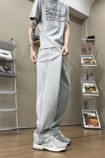 K10033-P35潮牌卫裤男2025新款百搭褶皱宽松直筒休闲长裤，男装休闲裤，电商A178