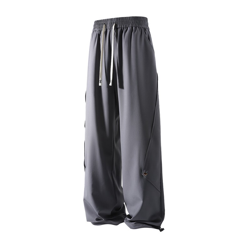 冰丝钮扣可束脚百搭休闲裤K104立体92%聚酯纤维8%氨纶(S-2XL)TP28图片