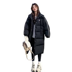 2025冬季新款黑色爆版学院风羽绒服90白鸭绒2C375-2518-P395-k588，女装羽绒服，2C375