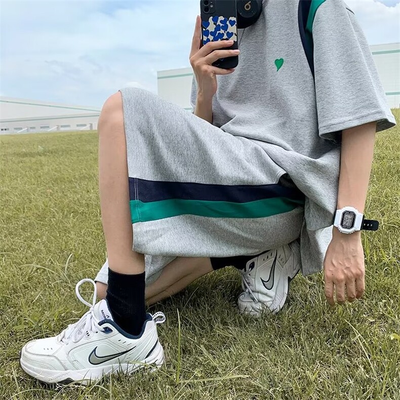 男潮流休闲套装宽松套装运动爱心套装H107P40,男装休闲套装,星座1116-2