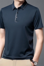 夏季男短袖T恤商务休闲男装中年翻领polo衫半袖上衣JD6816-P57，男装Polo衫，星座1105-3