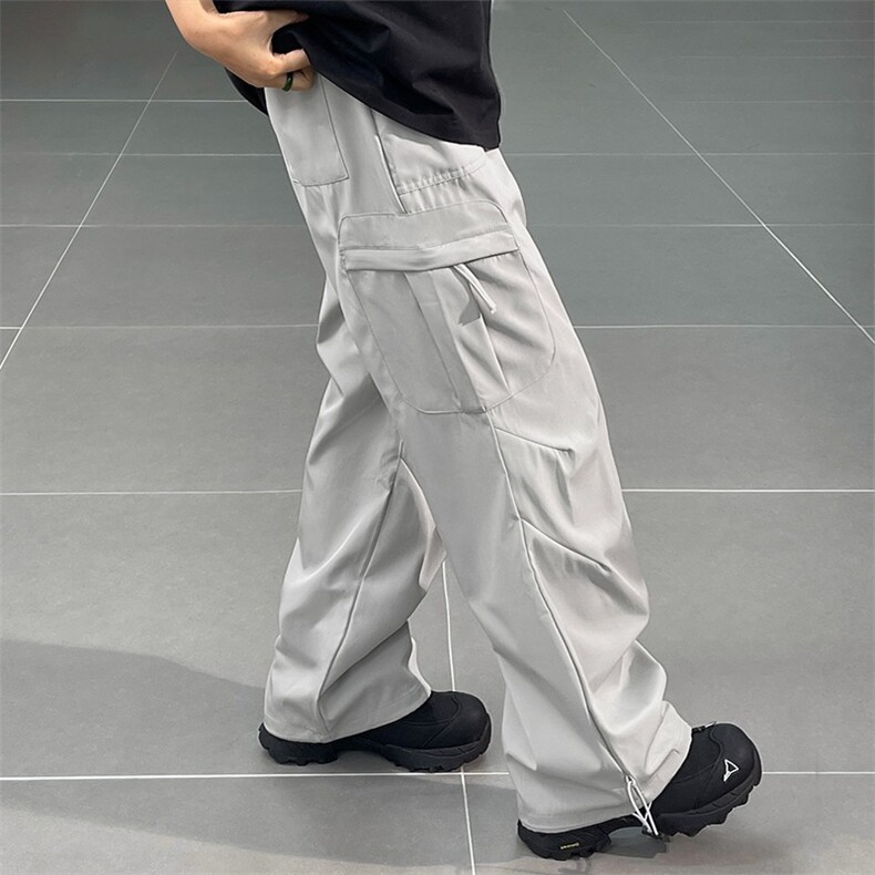 户外机能冲锋裤男款夏季美式宽松多口袋潮牌工装裤XA1573-P47,男装工装外套,星座208-5