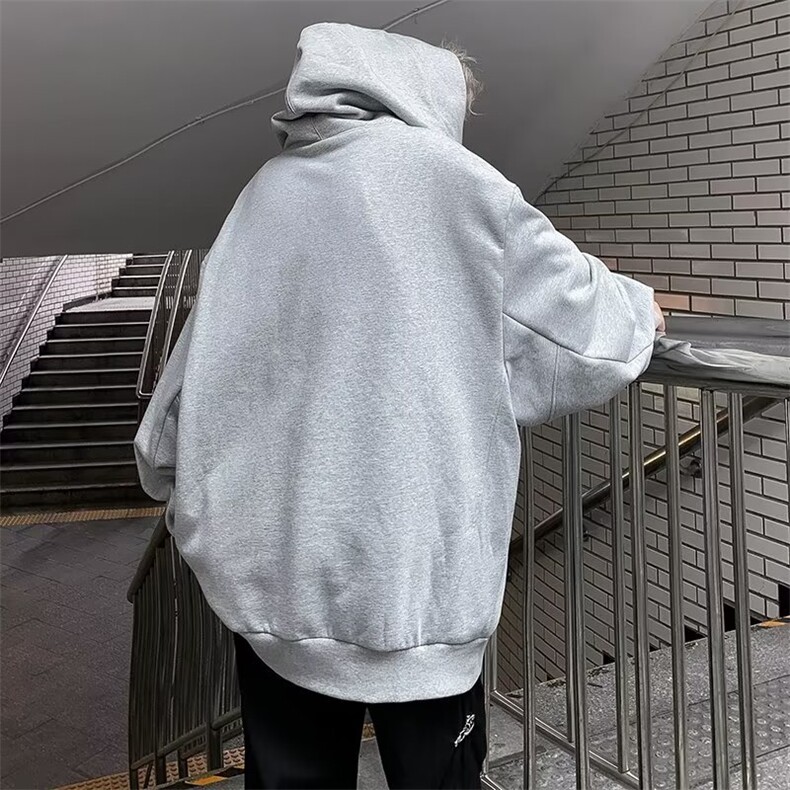 社恐堆堆领卫衣男潮ins港风潮流网红款加绒加厚EG110P48,男装卫衣,星座1116-2