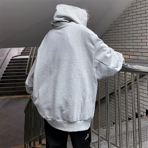 社恐堆堆领卫衣男潮ins港风潮流网红款加绒加厚  EG110 P48图片