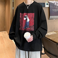 抖音得物供货量大从优可提供视频美式长袖T恤CT799特P25，男装T恤，电商A486-1