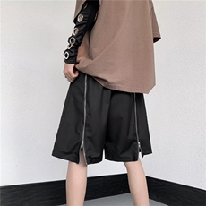2024夏季新款宽松直筒休闲五分裤设计感拉链短裤男现货K7771-P34，男装休闲裤，星座512-3