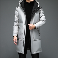 中老年绒羽绒服男中长款爸爸装冬装外套保暖防寒服ALXB8898-P375，男装羽绒服，电商B212（原钱塘6029）