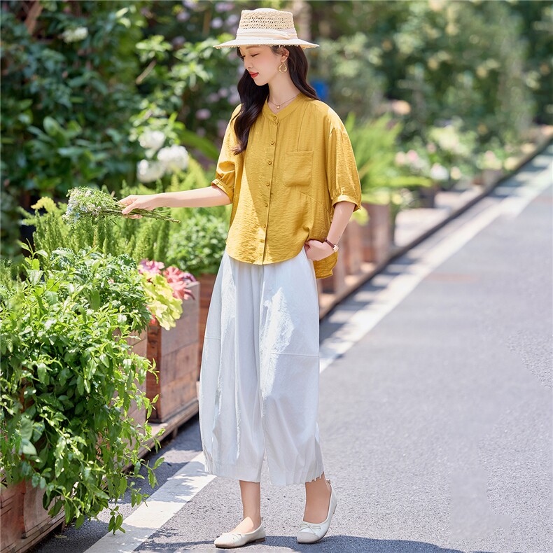 【2026夏季女装新款】时尚舒适宽松休闲套裤,女装套装/套裙,魅衣本色
