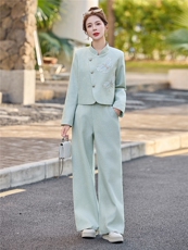 2026春季新款淑女气质御姐炸街两件套套装，女装套装/套裙，伊仟回