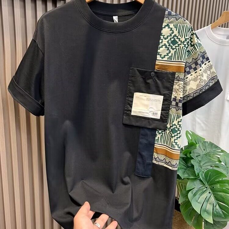 设计感~短袖t恤男士夏季潮流男装宽松体恤设计感小众半袖衣服,男装T恤,星座1013