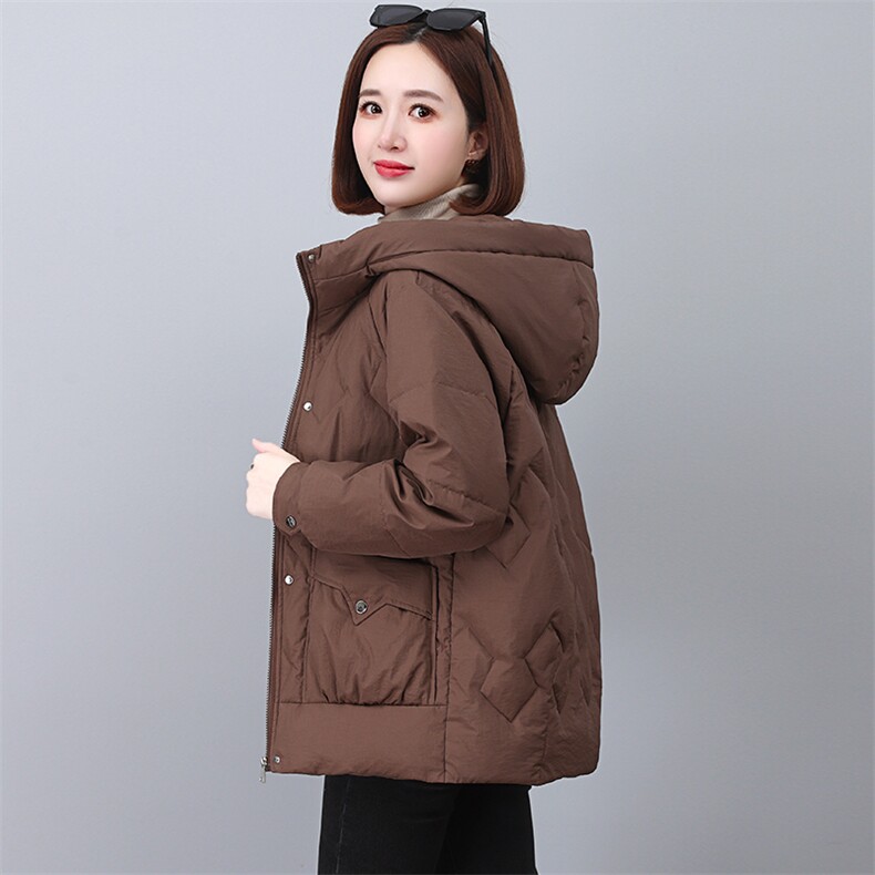 冬季加厚羽绒棉服女中长款2025新款韩版宽松休闲棉衣连帽棉袄外套,女装棉衣/棉服,婷思杰（原婷想服饰）