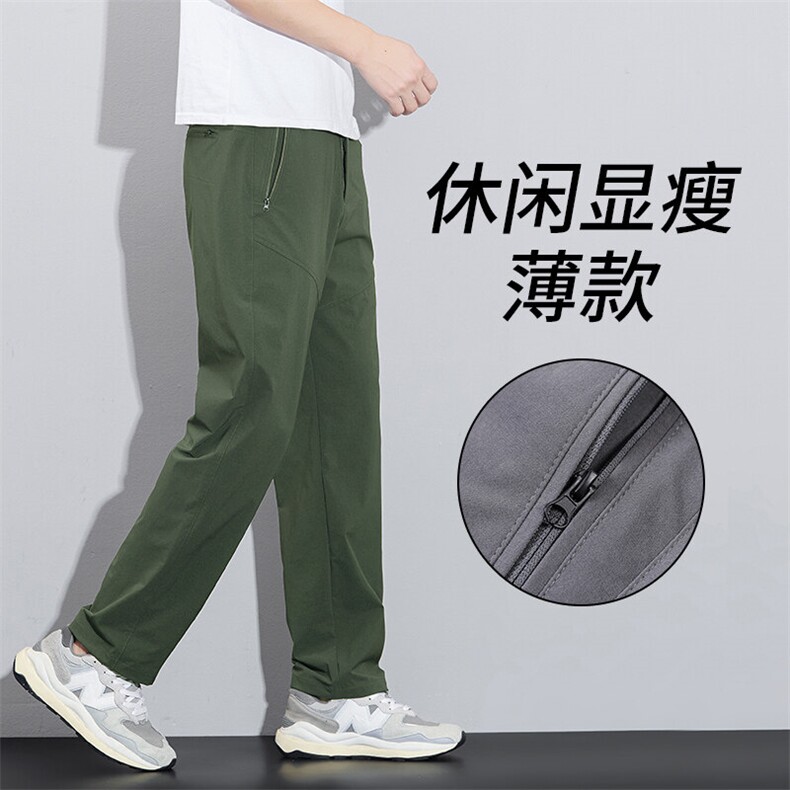 2025新款户外工装春夏季薄款休闲裤男士直筒长裤子K956-P45外贸图片