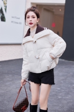 时尚潮流鸭绒短款羽绒服女冬季新款显瘦保暖外套，女装羽绒服，浪花E族（衣布洛）