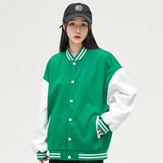 春秋季棒球服外套ins潮情侣学生休闲针织夹克可二次开发DF32-P75，男装夹克，电商B306