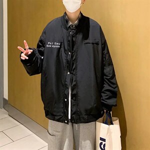 潮流夹克潮男春季棒球领双层飞行夹克HY09P60,男装夹克,星座1116-2