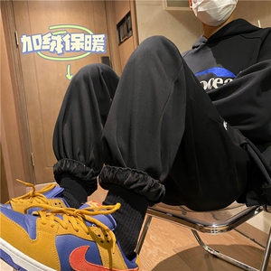 秋冬新款字母刺绣束脚卫裤K23512-P45控58 加绒K23512JR-p55控68图片