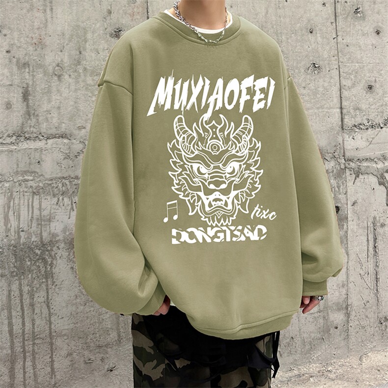 主推款可持续提供视频抖音宽松圆领卫衣D223A-YL23126特P28,男装卫衣,电商019-1