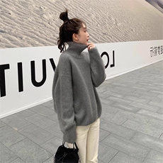 软糯35%山羊绒秋冬显瘦高领女打底衫保暖长袖套头，女装羊绒衫，琳华羊绒