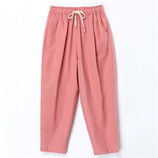 2024夏季薄款九分裤子冰丝女休闲裤黑色小个子宽松大码萝卜裤显瘦，女装大码女装，奕阳依阁