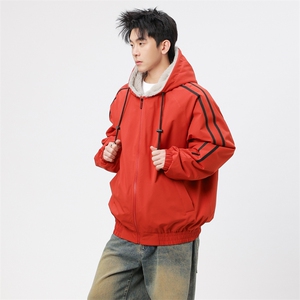 自家图有视频 加绒毛领棉衣冬季新款座山雕连帽派克棉服M2556p88图片