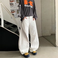 2025年牛仔裤男女慵懒简约气质流行日系文艺百搭时尚新款潮流原宿，男装牛仔裤，星座1210-1