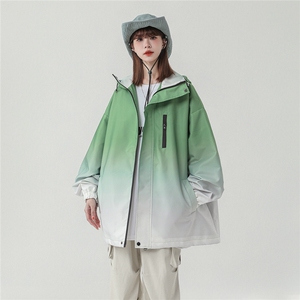 1中性山系防水渐变大码M-5XL夹克女100%聚酯纤维JK77088P85控128图片