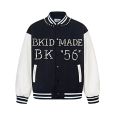 美式珍珠红色拼接棒球服男女春秋季新款夹克立领外套HH513P74，男装夹克，星座1013-5