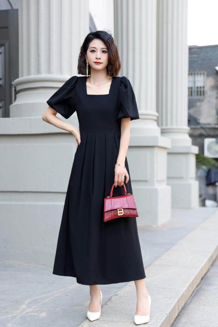 现货]气质显瘦连衣裙，三色、三码，女装连衣裙，依柏璐(1F)