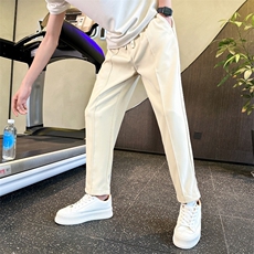 夏季冰丝垂感休闲裤西裤直筒长裤潮流百搭CK20P5078，男装西裤，电商B413