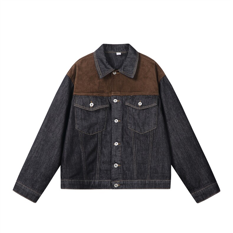 水洗牛仔外套男款春季美式痞帅上衣服宽松休闲工装夹克JK1316-P78,男装工装外套,星座1103-3
