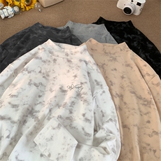 260克重磅扎染德绒半高领打底衫【有货】C403A-DR25494ZR-P25，男装T恤，电商C403A