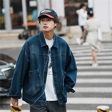 25新款男士水洗工装大口袋牛仔潮流外套上衣N9002/P105/158，男装夹克，星座202