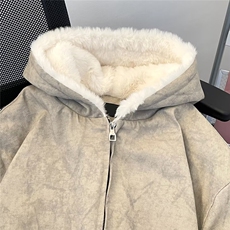 连帽棉服男冬季新款复古宽松加厚保暖座山雕棉衣外套LJ955-P135，男装棉衣，星座1008