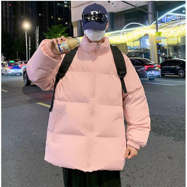 网络图立领羽绒棉服棉衣加厚韩版宽松男女情侣面包服,男装棉衣,星座410-7