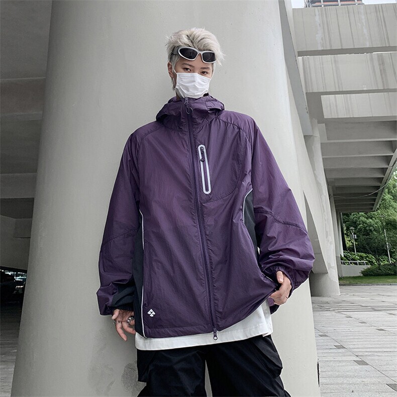 2025夏季美式复古防晒衣男户外轻薄宽松透气夹克潮现货W8243-P48，男装防晒衣，星座512-4