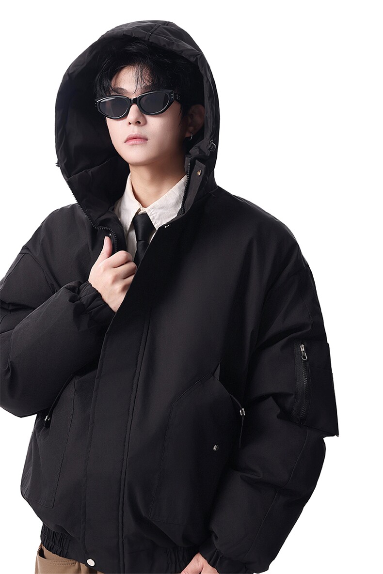 情侣羽绒服男冬季新款港风宽松连帽中长款保暖外套YR906-P175,男装羽绒服,星座214-3