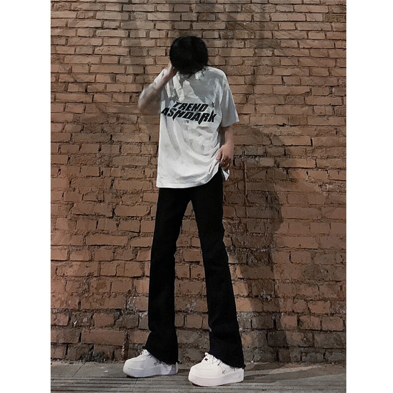 图片已授权弹力渐变大码微喇毛边直筒牛仔裤男K860-K861-K866-P50,男装牛仔裤,星座205