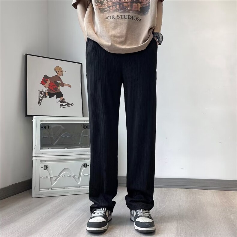 直筒男时尚潮牌休闲裤夏季纯色潮运动裤K9526P32,男装休闲裤,星座1116-2