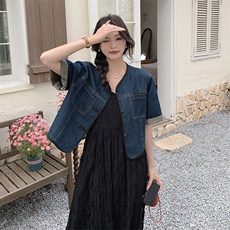 2024年夏季时尚休闲气质新中式牛仔套裙B-206-2402-P155-K238，女装套装/套裙，浙宝220