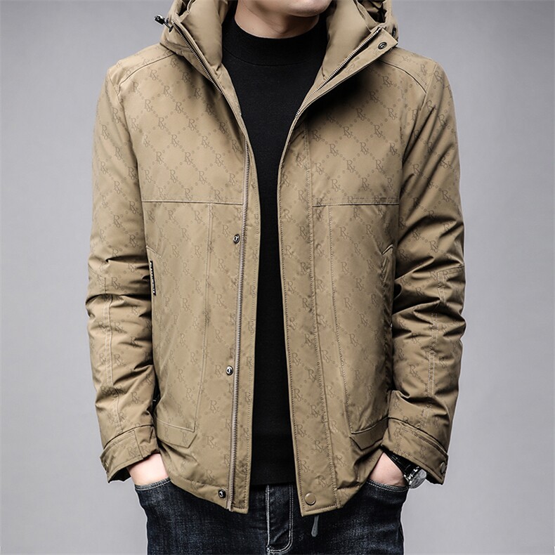 B8027白鸭绒90绒精品商务时尚休闲简约冬季厚款中年男士羽绒服,男装羽绒服,钱塘207-3