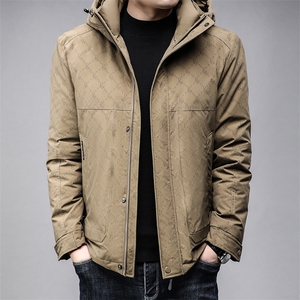B8027白鸭绒90绒精品商务时尚休闲简约冬季厚款中年男士羽绒服图片