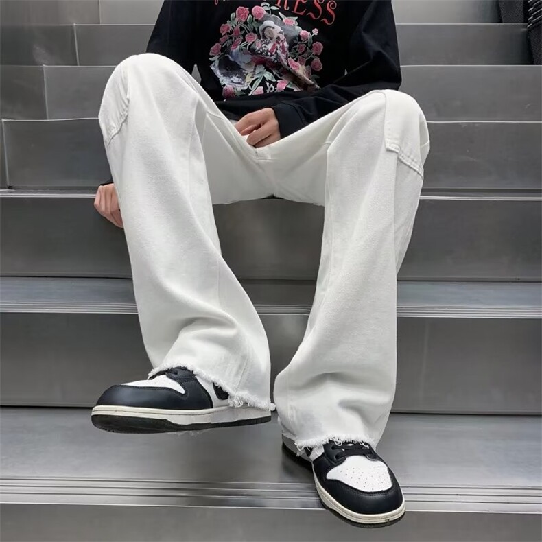 牛仔裤男秋季潮大码休闲裤子高街N6038P45,男装牛仔裤,星座1116-2