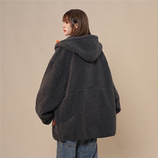 2025冬季休闲简约男士拉链羊羔毛外套棉服M2063/P105控149-100涤，男装棉衣，电商A148-1