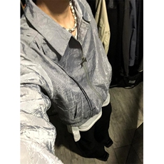 网络图现货柳钉褶皱纹理压花外套设计感潮小众夹克RJ193-P85，男装夹克，星座1005-4